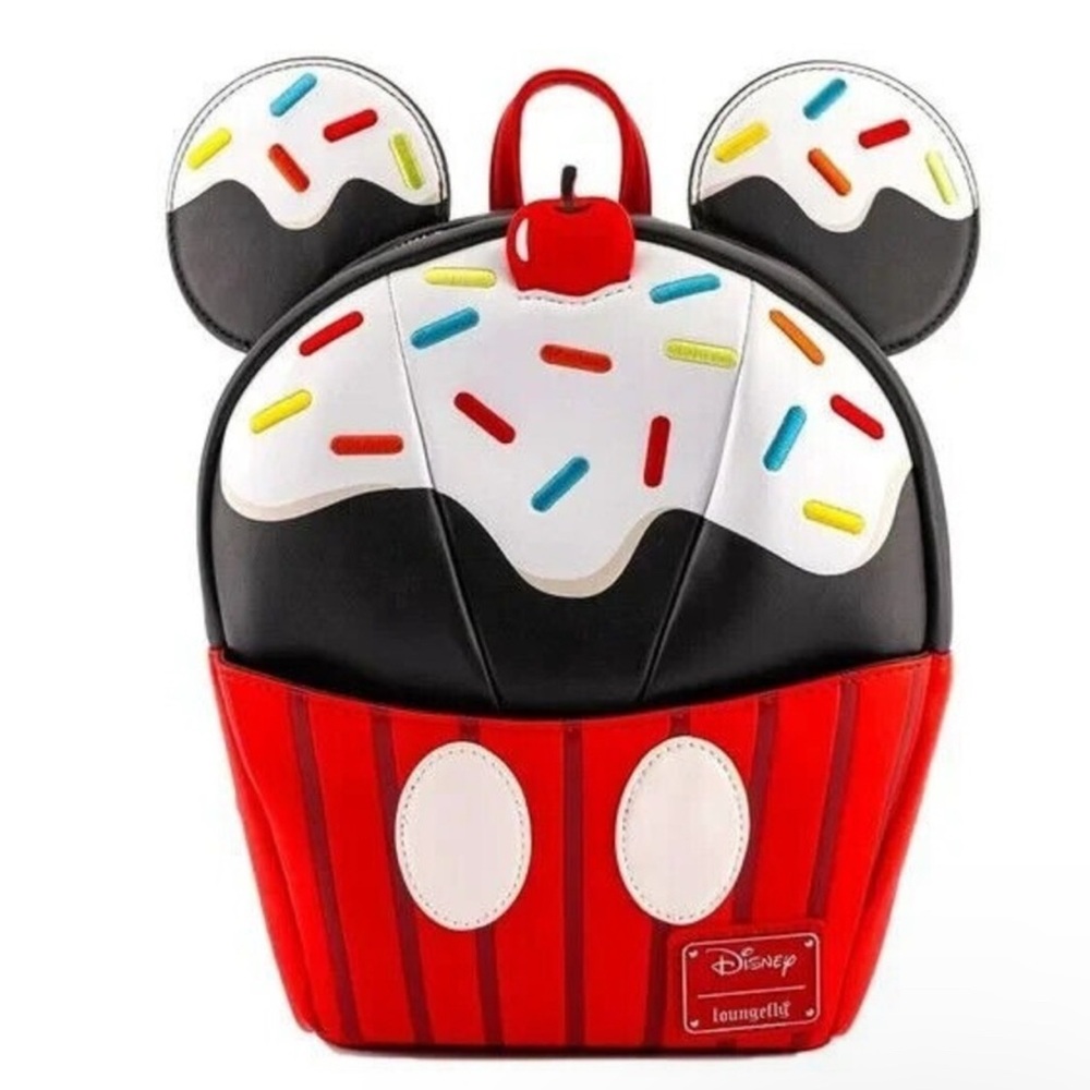 Loungefly Disney Mickey Mouse Sprinkle Cupcake Mini Backpack‎ Exclusive
